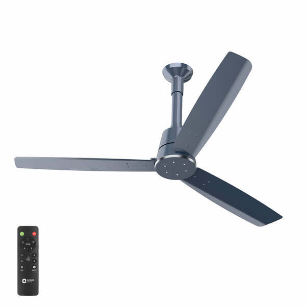 Buy Orient Electric Proton BLDC Fan with Remote | 3-Year Warranty 1200MM Steel Blue on EMI
