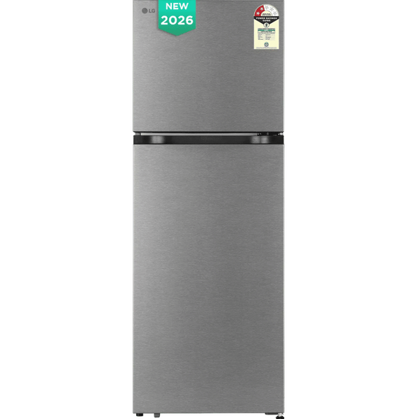 Buy LG 251L 2 Star Frost Free Double Door Refrigerator with Inverter Compressor (GLT2526WWDS, Dazzle Steel, 2026 Model) on EMI
