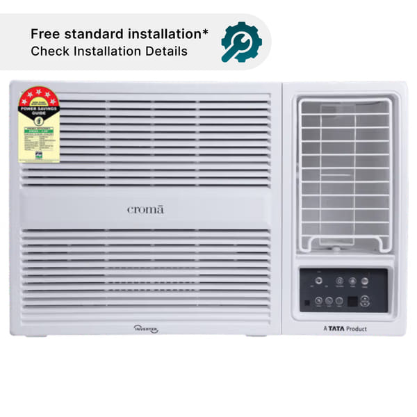 Buy Croma 1.5 Ton 5 Star Inverter Window AC (2023 Model, Copper Condenser, Dust Filter) with 10 Years Compressor Warranty- A TATA Product on EMI