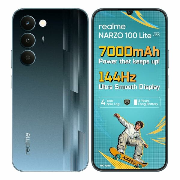 Buy Realme narzo 100 Lite 5G (Thunder Black,4GB+64GB) on EMI