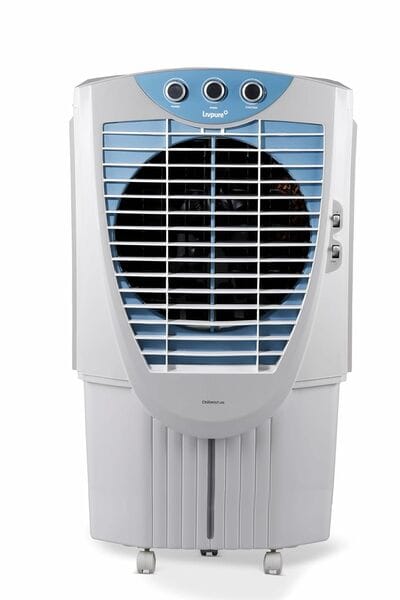 Buy LIVPURE CHILLMIST 105 L DESERT AIR COOLER WITH ANTI-BACTERIAL HONEYCOMB PAD, POWERFULL AIR DELIVERY AND 2 YEAR WARRANTY ON MOTOR (WHITE & BLUE) on EMI