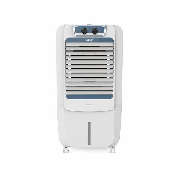Buy LIVPURE COOLMIST PERSONAL AIR COOLER - 48 L WITH 12'' FAN, ANTI-BACTERIAL HONEYCOMB PAD, ICE CHAMBER AND 2 YEAR WARRANTY ON MOTOR (WHITE COLOUR) on EMI