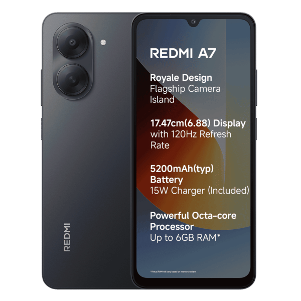 Buy Redmi A7 (Black, 64 GB) (3 GB RAM) on EMI