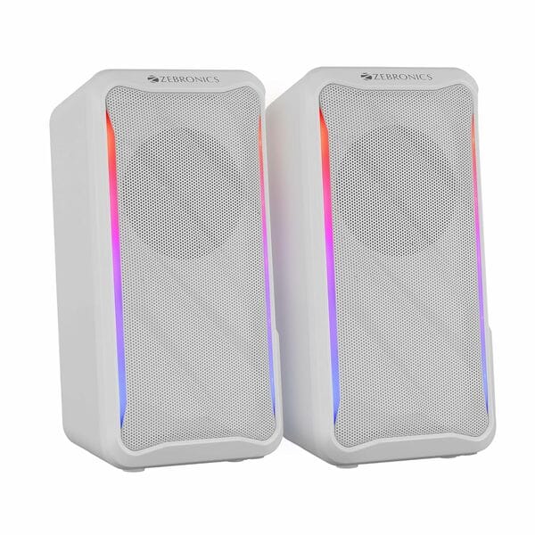 Buy Zebronics Igloo2 10W Laptops/Desktop 2.0 Speaker-White on EMI