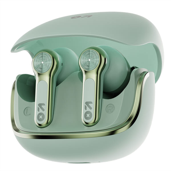 Goboult Raven 70Hrs Battery, App Support, Dual Pairing, Quad Mic ENC, Boosted Bass, 5.4v Bluetooth Headset