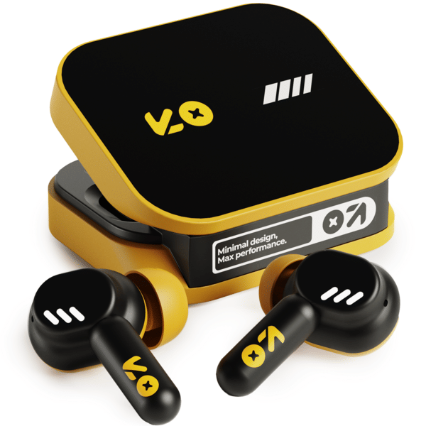 Goboult Tenet 75Hrs Battery, App Support, Dual Pairing, Quad Mic ENC, Boosted Bass, 5.4v Bluetooth Headset