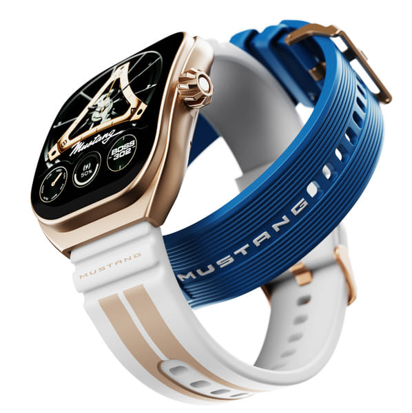 Buy GOBOULT Mustang Muscle 2.01 inch HD 3D Screen, Extra Strap, Premium Crown, 600Nits, IP68 Smartwatch (Frost Strap, Free Size) on EMI