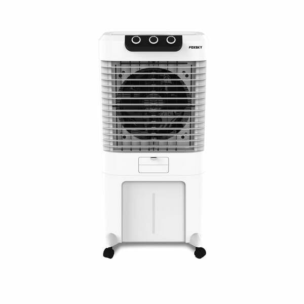 Buy Foxsky Volt 85 L Desert Air Cooler with Honeycomb Cooling Pads, 100% Copper Motor, Ice Chamber, 2 Year Warranty, White on EMI