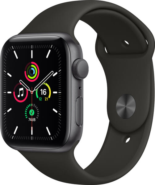 Buy Refurbished Apple Watch SE - 1st Gen (44mm, GPS Only) - Space Gray-Aluminium - Black-Sport Band - Fair on EMI
