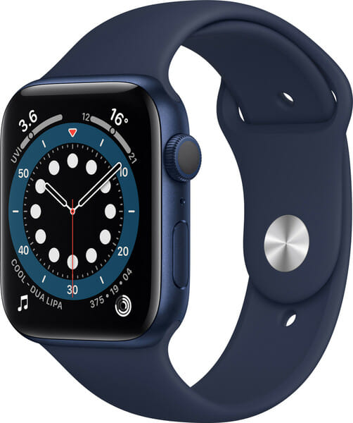Buy Refurbished Apple Watch Series 6 (44mm, GPS Only) - Blue-Aluminium - Deep Navy-Sport Band - Fair on EMI