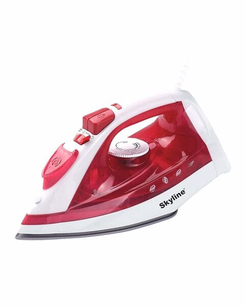 Skyline VTL-7076 Steam and Spray Iron with Burst Function 1200-Watt (Red)