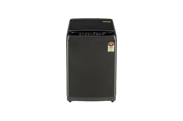 Buy LG 12 kg Fully automatic Top Load Washing Machine with Smart Inverter Motor, TurboDrum, Middle Black, 5 Star on EMI