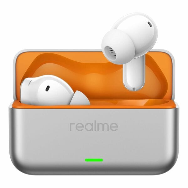Buy realme Buds T500 Pro TWS Earbuds with 12.4mm Drivers, Upto 50dB ANC,3D Spatial Audio, 56H Playtime, AI ENC, IP55 Rating, and 45ms Low Latency BT 6.1 (Orange Mint) on EMI