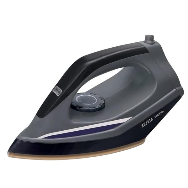 Buy Sujata Airona Heavy Weight Dry Iron 1100W | Non-Stick Dual Coated Sole Plate | 2 Year Warranty (Graphite) on EMI