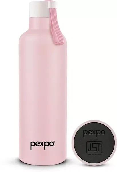 Buy Pexpo OSLO 500ml Pink Water Bottle Stainless Steel | Hot and Cold Flask | ISI Certified Steel Bottle | 3 Layer Insulation | Leakproof | for Home, Office, School & Travel | 1-Year Warranty | OSLO 500ml (Pink) on EMI