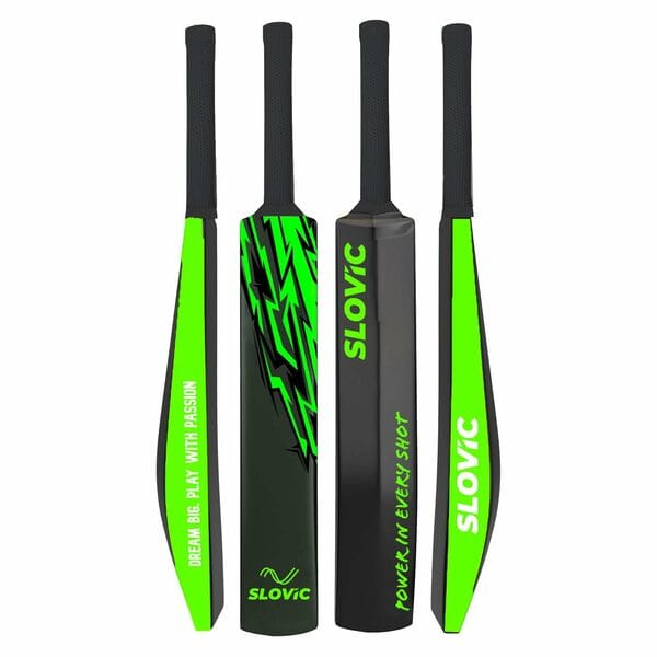 Buy Slovic Plastic Cricket Bat | Adult | Black+Neon on EMI