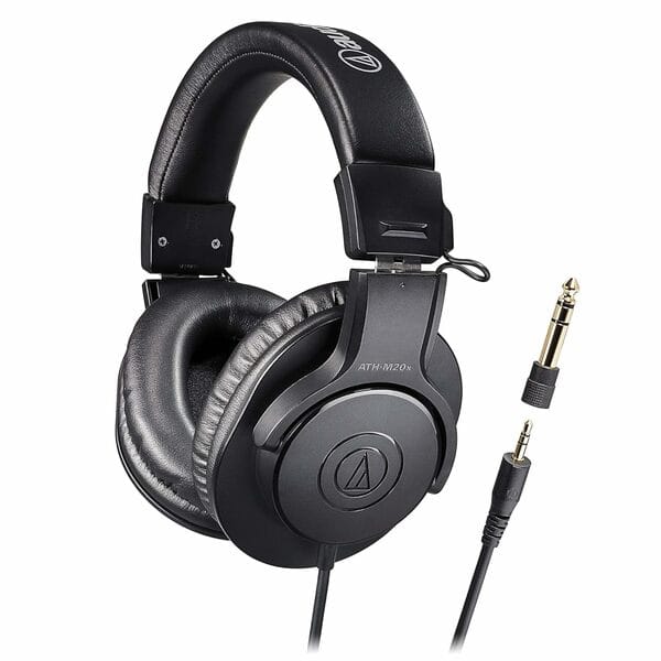 Buy Audio-Technica ATH-M20x/1.6 Professional Monitor Headphones, Wired Headphones, Cable Length 5.6 ft (1.6 m), Recording, Musical Instrument Practice, Mixing, DJ, Gaming, Black on EMI