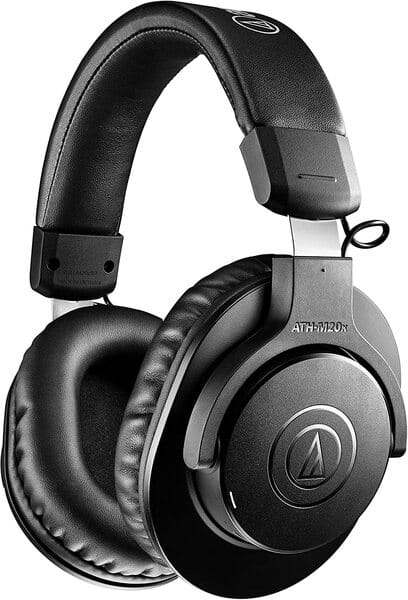Buy Audio-Technica Ath-M20Xbt Wireless Over-Ear Headphones, Bluetooth 5.0, 60-Hour Battery Life, 40 mm Drivers, Hi-Fi Sound, Built-in Mic, AAC/SBC Codec Support (Black) on EMI