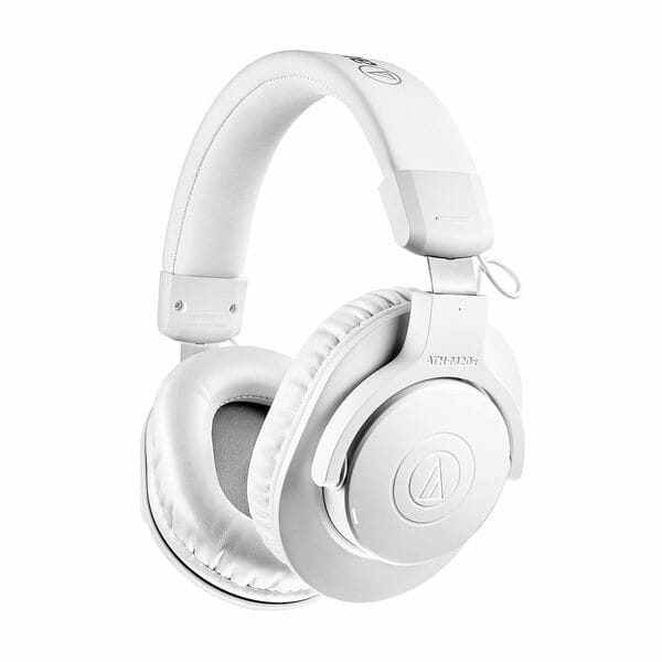 Buy Audio-Technica Ath-M20Xbt Wireless Over-Ear Headphones, Bluetooth 5.0, 60-Hour Battery Life, 40 mm Drivers, Hi-Fi Sound, Built-in Mic, AAC/SBC Codec Support (White) on EMI