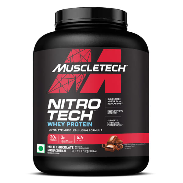 Buy MuscleTech Nitrotech Whey Protein - Milk Chocolate (1.72kg) on EMI