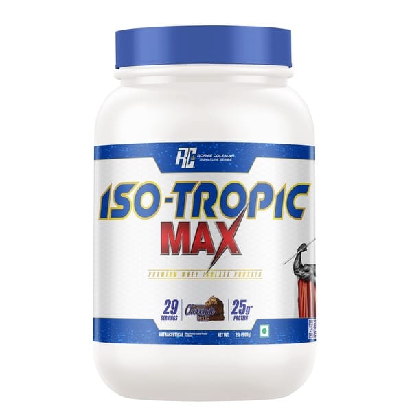 Buy Ronnie Coleman Signature Series Iso-Tropic Max, German Chocolate Cake (29 Servings, 907g / 2lbs) | Premium Whey Isolate Protein Powder on EMI