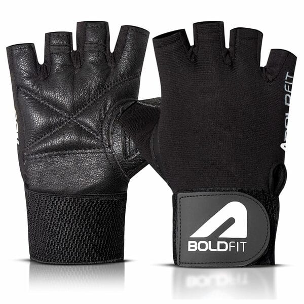 Buy Boldfit Gym Gloves for Men Workout Unisex Hand Gloves for Gym for Men & Women with Wrist Support for Weightlifting, Workout Comfortable Fit Bike Riding, Cycling Handgloves - Warrior Black on EMI