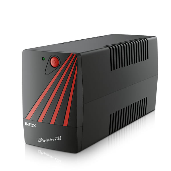 Buy Intex 725 UPS Protector 230V & 360W Output Power | Connect Upto 3 Devices | Power Backup UPS System & Auto Restart | Ideal for Home, Office, Desktop PC & Home-Electronics (Black) on EMI