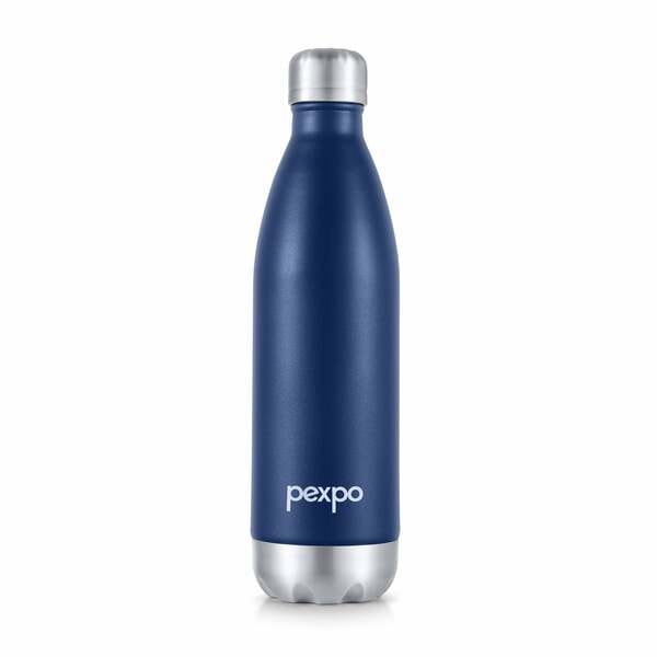 Buy Pexpo Electro 980ml Thermo Steel Bottle | Tri-Ply Vacuum Insulated Hot & Cold | For Daily Use I Blue on EMI