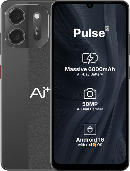 Buy Ai+ Pulse 2 (Black, 128 GB) (6 GB RAM) on EMI
