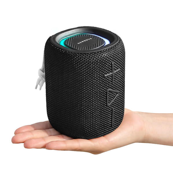 GOBOULT Rave 10W, Dual Dynamic Drivers, RGB LED, TWS Connectivity, Upto 12hrs Battery 10 W Bluetooth Speaker (Jet Black, Stereo Channel)