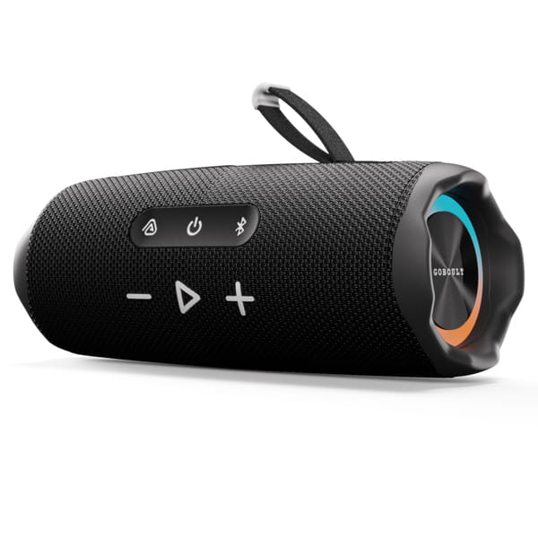 GOBOULT Groove 14W, Dual Dynamic Drivers, RGB LED, TWS Connectivity, Upto 10Hrs Battery 14 W Bluetooth Speaker (Black, Stereo Channel)