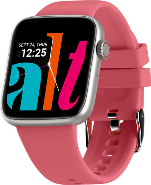 Buy alt Lit 1.85HD Display, Bt Calling, 7 day Battery, AI Voice Asst, Rotating Crown Smartwatch (Pink Strap, Regular) on EMI