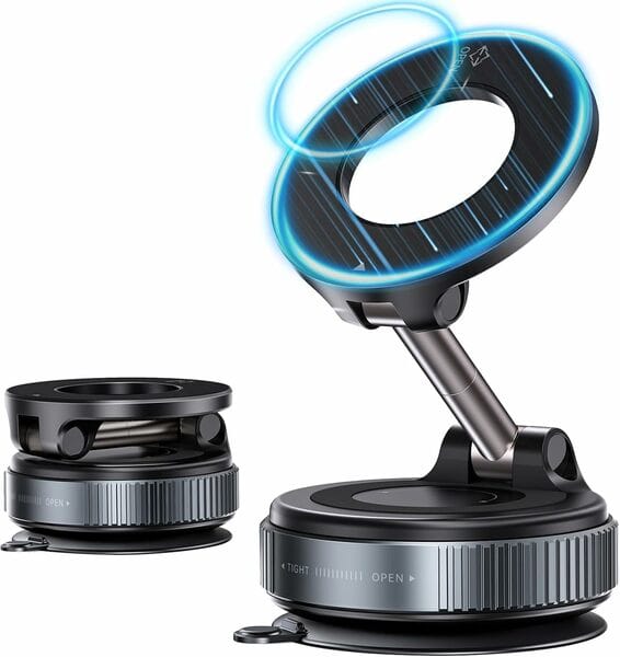 Buy Lapster Magneto M2 Magnetic Phone Holder with Vacuum Suction 360° Rotation | Universal Car Mount for Dashboard, Gym, Mirror & Shower | Hands-Free Mobile Stand Compatible with All Smartphones on EMI