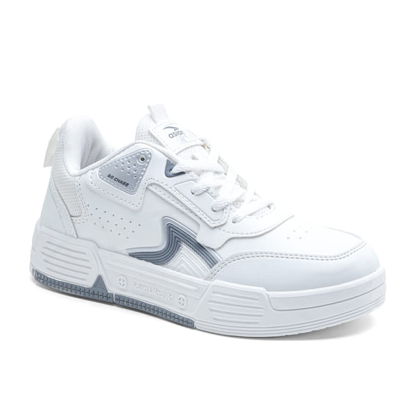 Buy Asian Lifestyle-01 Men’s Stylish Casual Sneakers | Low Top Colourblocked Boys Sneakers ( Full White  ) on EMI