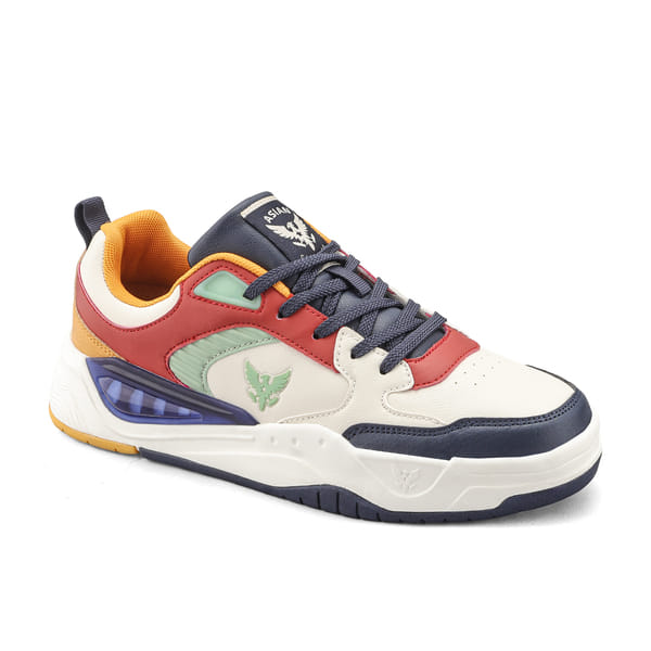 Buy Asian Mojo-06 Premium Men’s Sneakers with Comfort Cushioning and Bold Street Style ( Beige Orange  ) on EMI