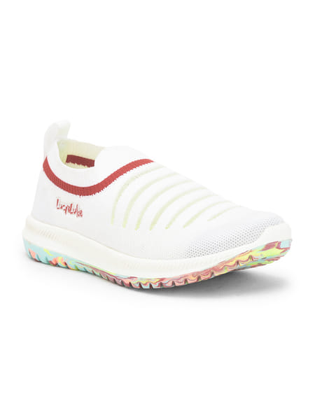 Buy Liberty Lucy & Luke JAMIE-152E White Casual Non Lacing Walking Shoes for Kids on EMI