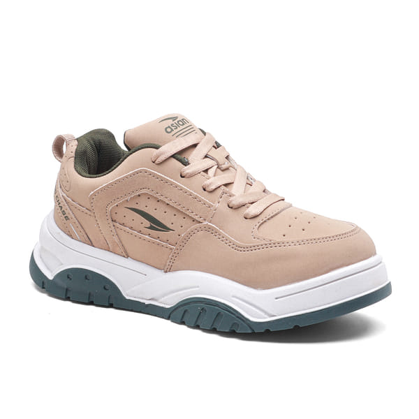 Buy Asian Nancy-05 Sneaker for Women | Trendy Casual Shoes with Extra Cushion Support ( Beige Olive ) on EMI
