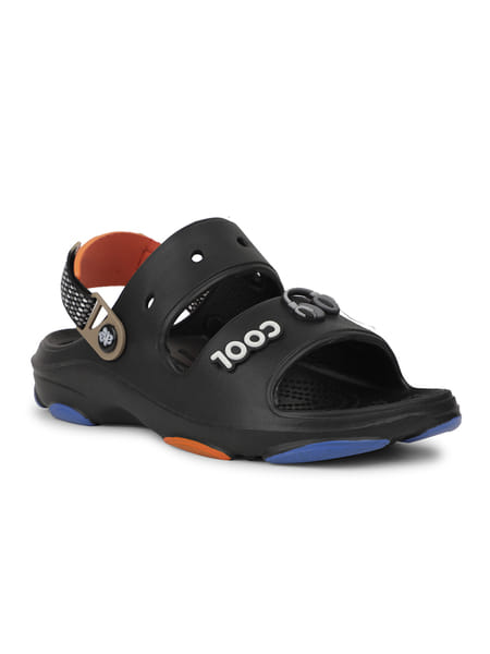 Buy Liberty A-HA ZQ-HXM-03 Black Bin Sandal/Clogs for Men on EMI