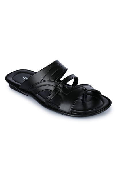 Buy Liberty Coolers COOL99-1 Black Formal Thong Toe Ring Sandals for Men on EMI