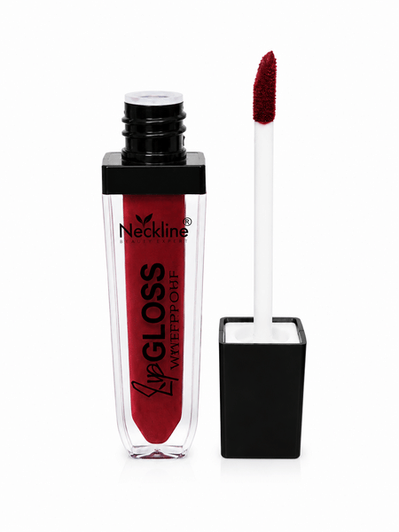 Buy Neckline Waterproof Velvet Lip Gloss – Professional Nude Cocoa Lip Color (Red Velvet Plum) on EMI