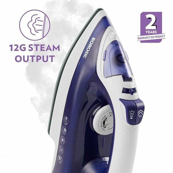 Buy Borosil PurpleGlide Steam Iron for Effortless Wrinkle Removal on EMI