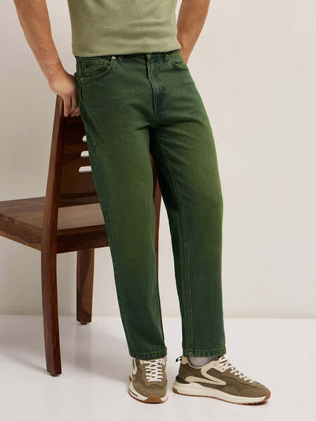 Buy The Bear House PORTIS Men's Jeans (Green with Heavy Fade) on EMI