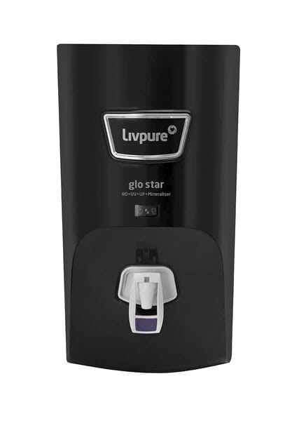 Buy Livpure Glo Star RO+In-Tank UV+UF+Mineraliser - 7 L Storage, 15 LPH Water Purifier for Home on EMI