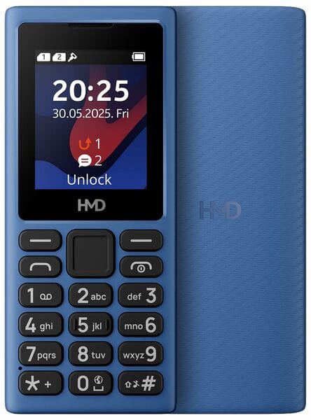 Buy HMD 101 4G | Dual Sim Keypad Mobile Phone with Cloud Phone Apps Supports- Blue Color on EMI