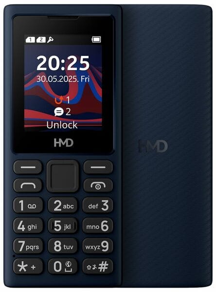 Buy HMD 101 4G | Dual Sim Keypad Mobile Phone with Cloud Phone Apps Supports- Dark Blue Color on EMI