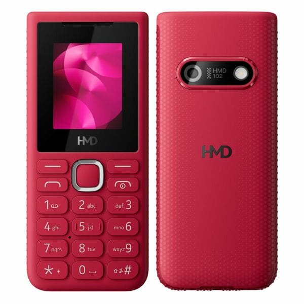 Buy HMD 102 Keypad Mobile Phone |Dual SIM with Camera- Red Color on EMI