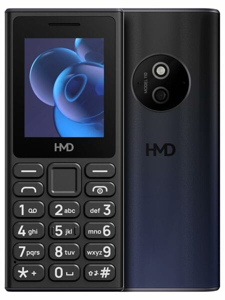 Buy HMD 110 Dual Sim Keypad Phone with Built-in Scan & Pay UPI App- Black Color on EMI
