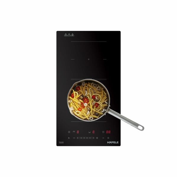 Buy Hafele Nero 30cm Built-in Induction Hob | 3500W | Flex Zones | Slider Touch Control | Power Boost | 2 Zones-Black on EMI