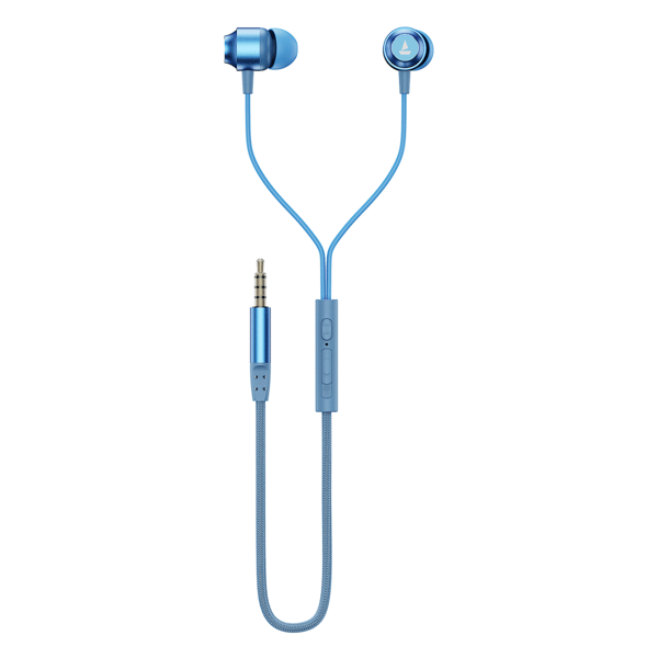 Buy boAt Bassheads 162v2 | Wired Earphone with 10mm Drivers, boAt Signature Sound, Metallic Earbuds, Ergonomic Fit (Calm Blue) on EMI