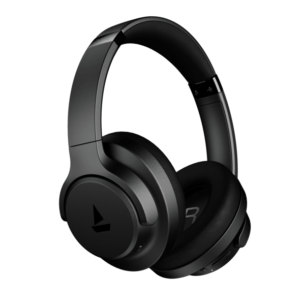 Buy boAt Rockerz 512 ANC | Wireless Headphones with 40dB Hybrid ANC, 80H Playback & boAt Signature Sound (Cosmic Black) on EMI